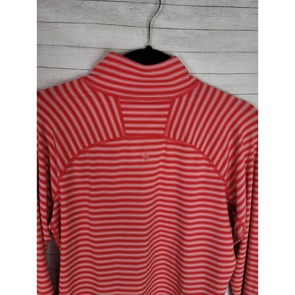 MOUNTAIN HARDWEAR RED STRIPE 1/4 ZIP PULLOVER, SZ MEDIUM - Picture 10 of 13